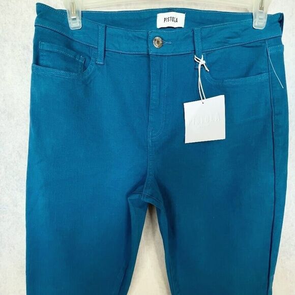 Pistola Jennifer Oslo Pants Womens 32 Belize Blue Slim Fit Ankle Jeans - Picture 5 of 16